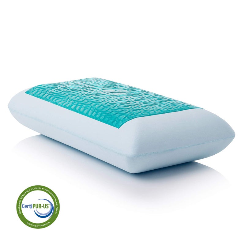 MALOUF Z Gel-Infused Dough Memory Foam + Z Gel Pillow - Removable Tencel Cover - Queen - High Loft - Image 3
